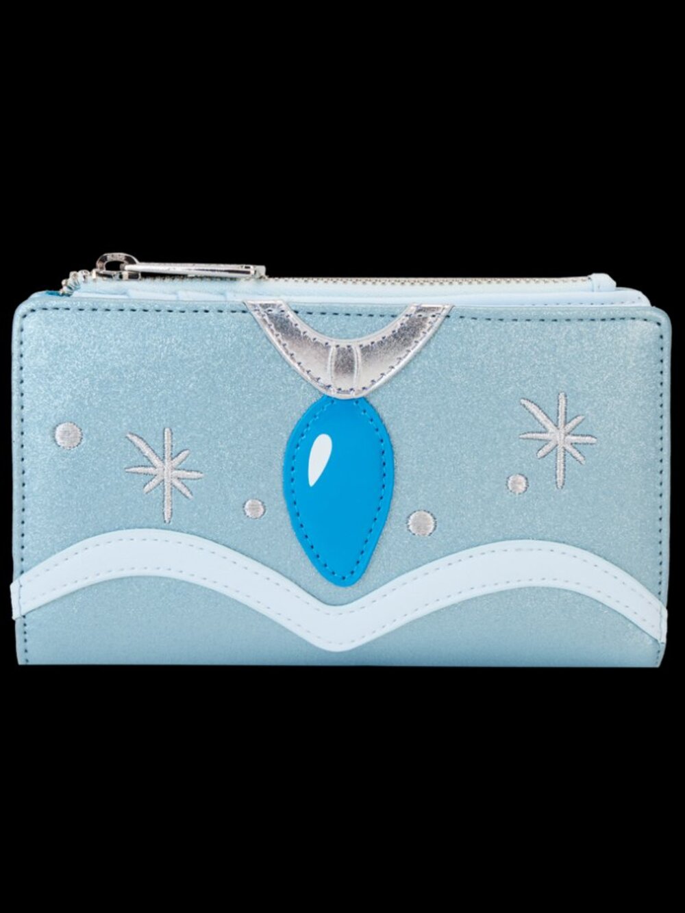 Loungefly: Disney The Princess and the Frog Tiana Blue Gown Glitter Wallet *NWT*